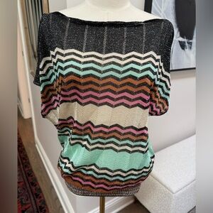 Missoni Split Sleeve Top w Banded Waist - Sz US 4 (worn once)